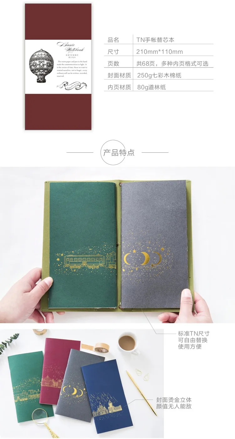 Винтажный блокнот внутренний еженедельник в горошек сетка DIY Bullet Journal портативный ежедневник ретро блокнот