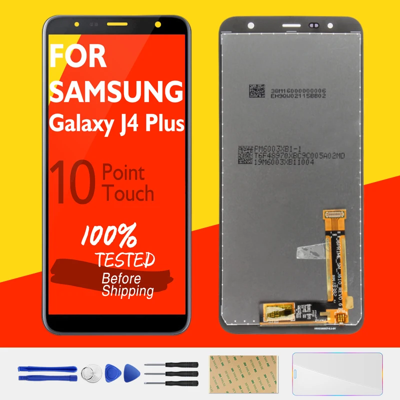 Оригинальный ЖК-дисплей для Samsung Galaxy J4 + экран Plus J415 ЖК-дигитайзер замена ремонт