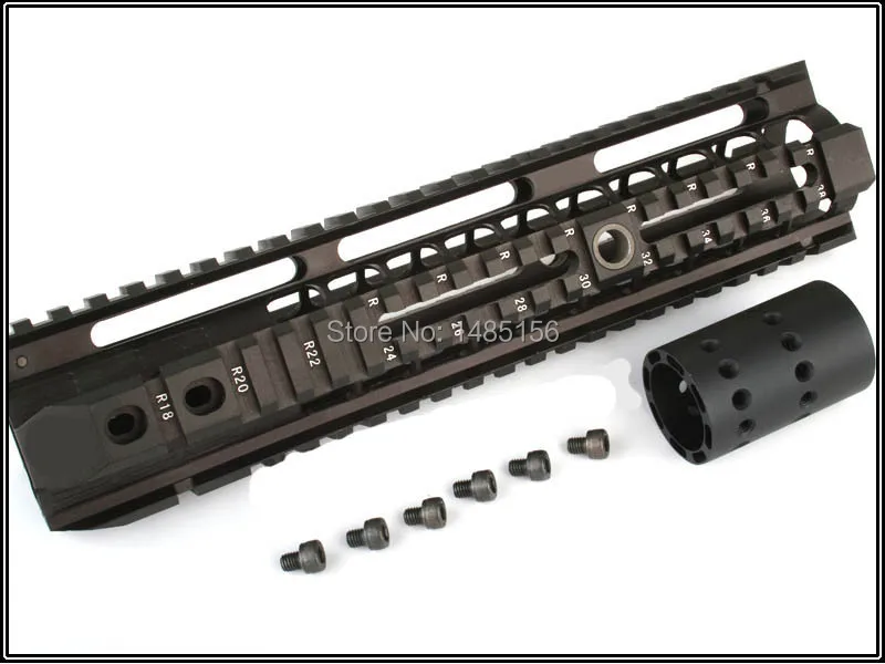 Пикатинни 10 дюймов для AEG M4/M16 Тактический поручень системы BK/CB/TAN