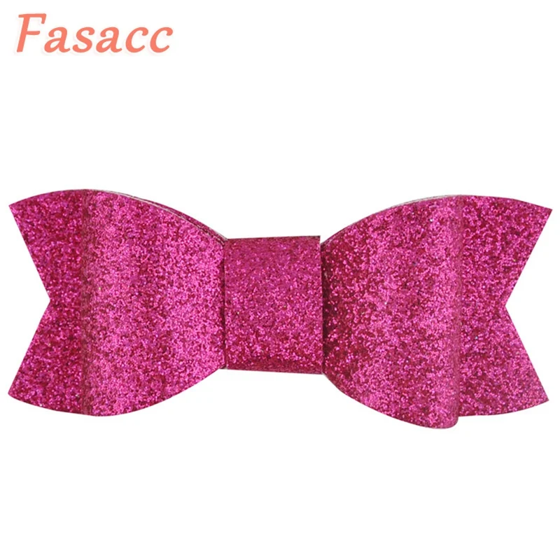 2 шт./лот бант для волос девочек блестящий зажим Аллигатор принцессы детские