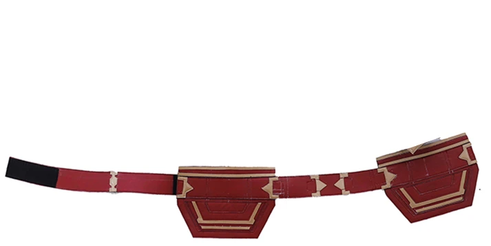 waistband MMGG Хэллоуин капитан, для косплея Marvel Carol Danvers Косплей Костюм кожаный комбинезон высокого качества изготовление под заказ размер - Цвет: waistband