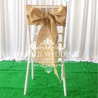 100 pcs 15cm275cm nature burlap hessian chair sash for vintage wedding rustic wedding