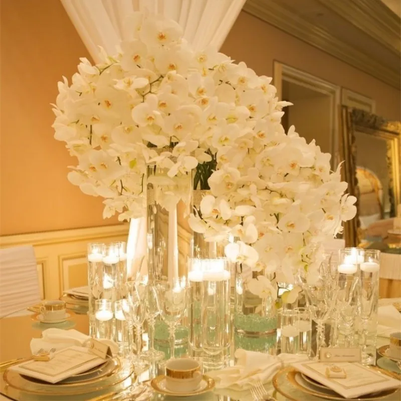 Goede Elegant Simulatie Phalaenopsis Bloemen Diy Ornament Kunstmatige Vlinder Orchidee Zijde Bloem Boeket Bruiloft Woondecoratie
