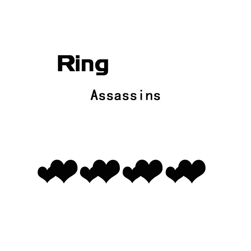 Кольцо ELSEMODE из нержавеющей стали с логотипом черное титановое гладкое