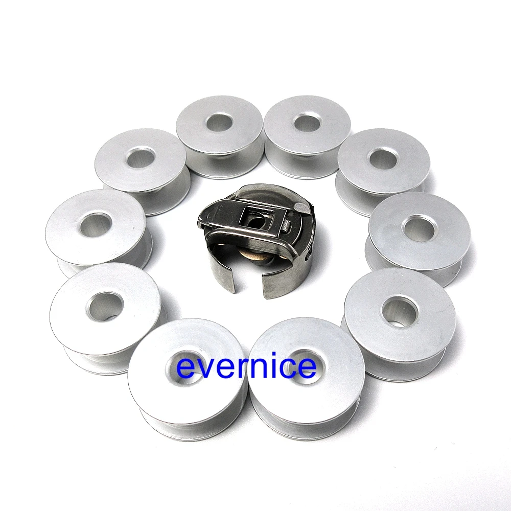 Bobbin Case Xc7206001 + 10 бобины для Brother Pr1000 Pr600 Pr650 Babylock Emp6|Швейные инструменты и