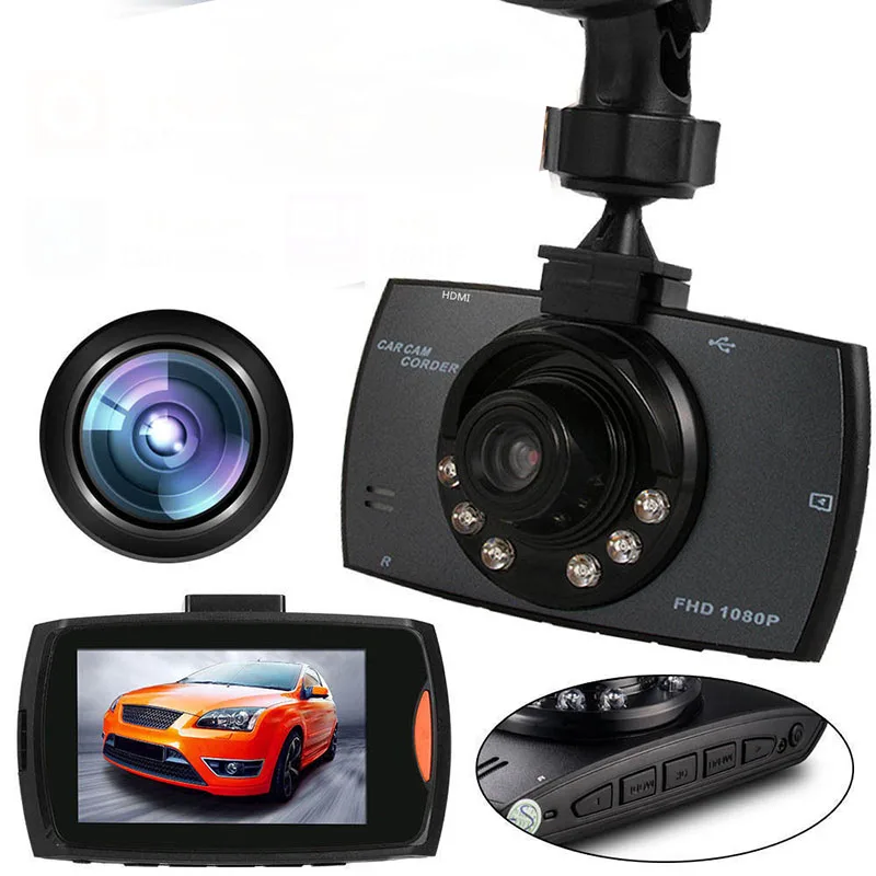 2 7 дюймовый автомобильный цифровой видеорегистратор DVR видеокамера 1080P