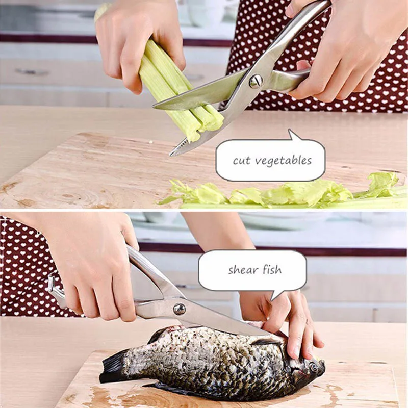 Нержавеющая Сталь Ножницы для еды пустотелая ручка курица костяной резак