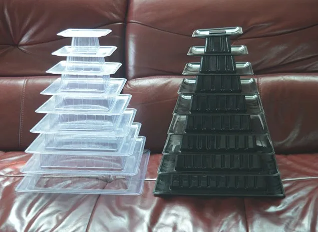 

wedding Macaron Tower candy table decor 9 Tier Square Macaron Display cupcake stand for Birthday Party Christmas Dessert Display