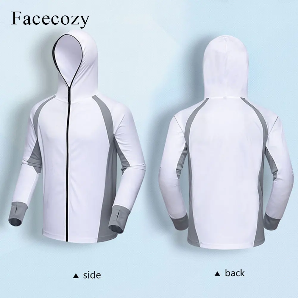 Мужская быстросохнущая куртка с защитой от солнца Facecozy воздухопроницаемая для