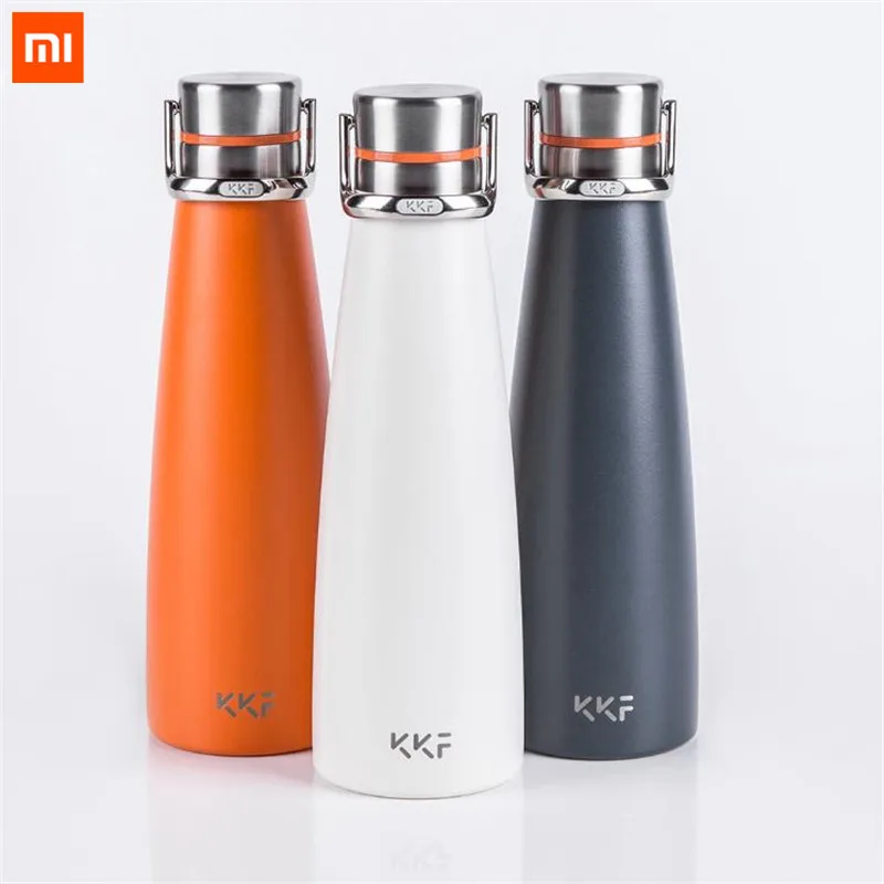 Вакуумная бутылка Xiaomi KKF, термосы с изоляцией 24 h, термос из нержавеющей стали, Спортивная кружка для путешествий, 475 мл, чашка с OLED температурой