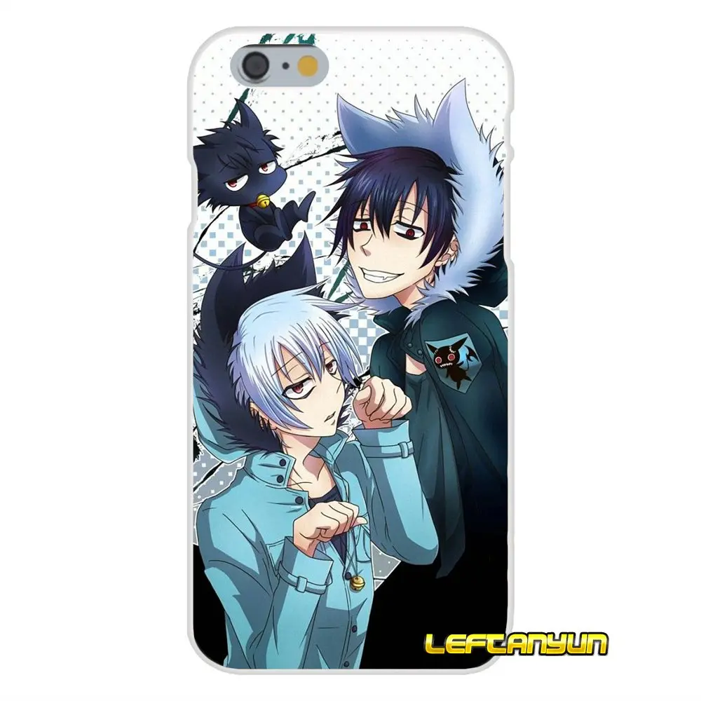 Аниме servamp Kuro Kun аксессуары для телефона Чехлы iPhone X 4 4S 5 5S 5C SE 6 6S 7 8