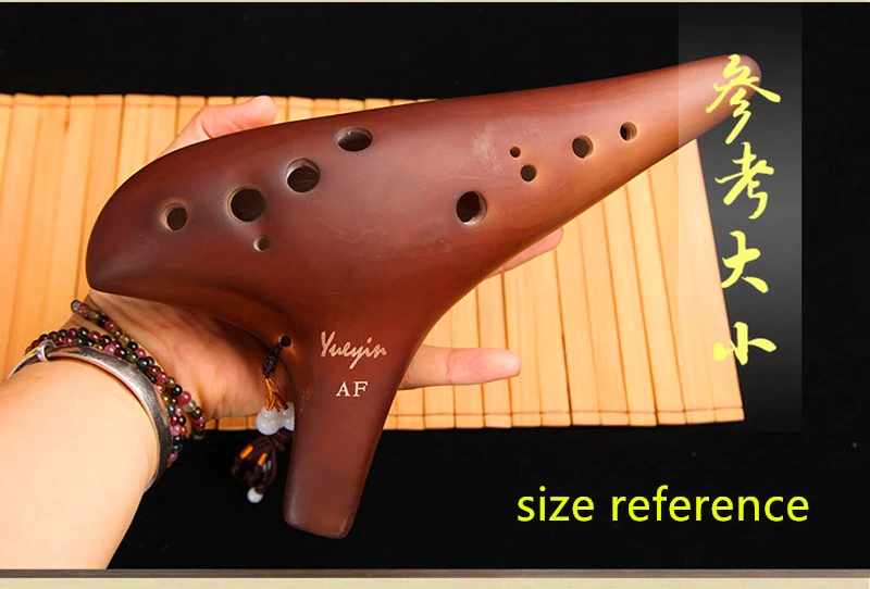 12 отверстий Ocarina Alto F Key smolпитание флейта музыкальные инструменты Зельда
