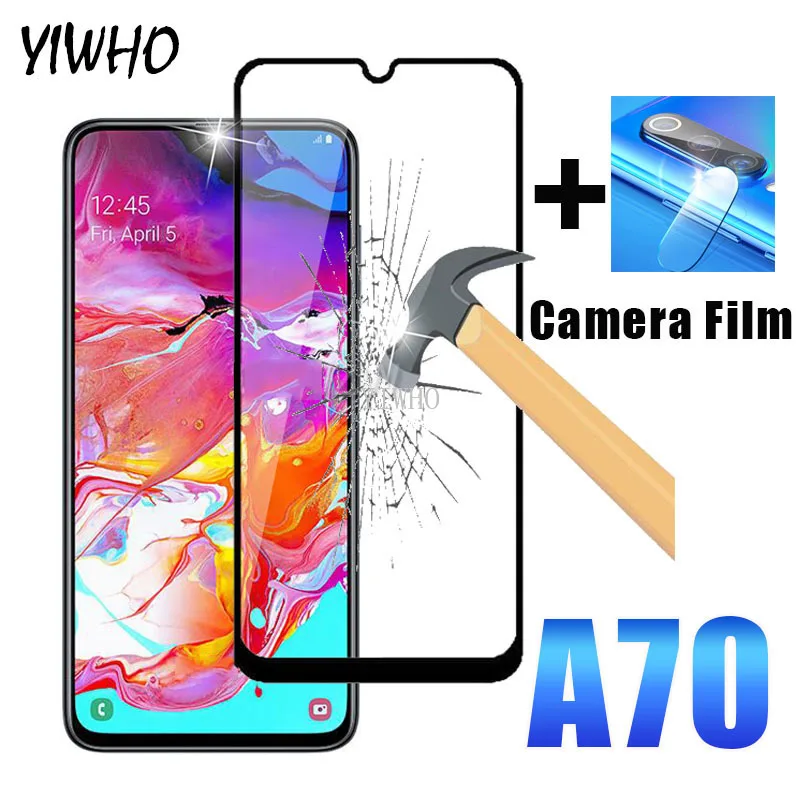 Закаленное стекло для Samsung Galaxy A70 Защитная пленка экрана и объектива камеры закаленное A705 A7050 защитное