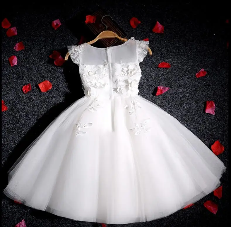 Bead 3D Flower Girl Summer Dress Dresses for Weddings Formal Prom Kids First Holy Communion | Детская одежда и обувь