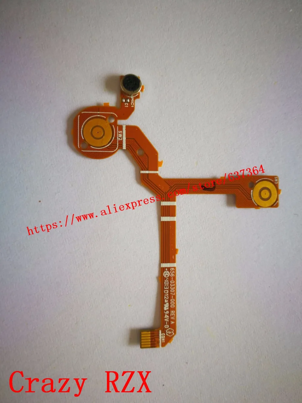 

For Gopro hero3+ Plus Shutter Side Buttons Microphone Flat hero3+Flex Cable FOR Gopro3 Hero 3+plus camera Repair Part