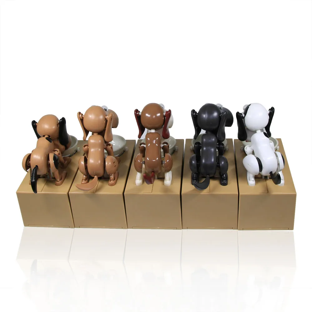 Жадный Роботизированный собачий банк Choken Bako Puppy Money Box голодная собака монета