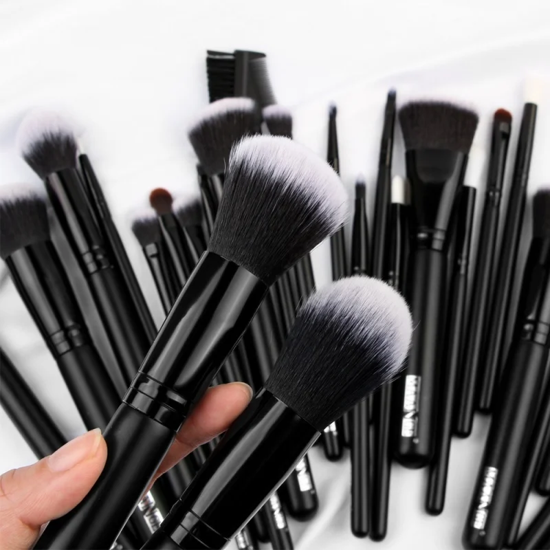 New 27PCSMakeup Brushes Foundation Powder Eyeshadow Highlight Contour Eyebrow Brush Natural Hair Makeup Kit with Case | Красота и