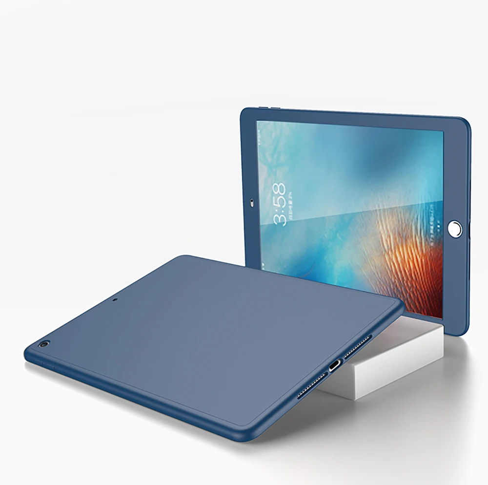 Силиконовые 360 Полное покрытие чехол для iPad 10,2 9,7 чехол для iPad mini, 4, 5, Чехол для iPad Pro 10,5 Air 1 2 3 с Стекло