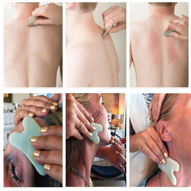 Прямая поставка 1 шт. инструмент для подтяжки лица и шеи Gua Sha китайская медицина