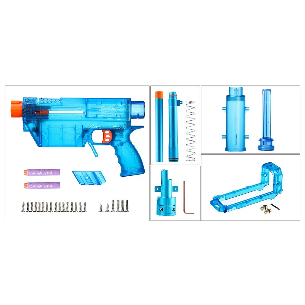 Рабочий YY-R-W019-W024 R Тип мод наборы набор для Nerf N-Strike Elite Stryfe бластер короткие пули B/A насос Комплект Аксессуары для Игрушечного Пистолета