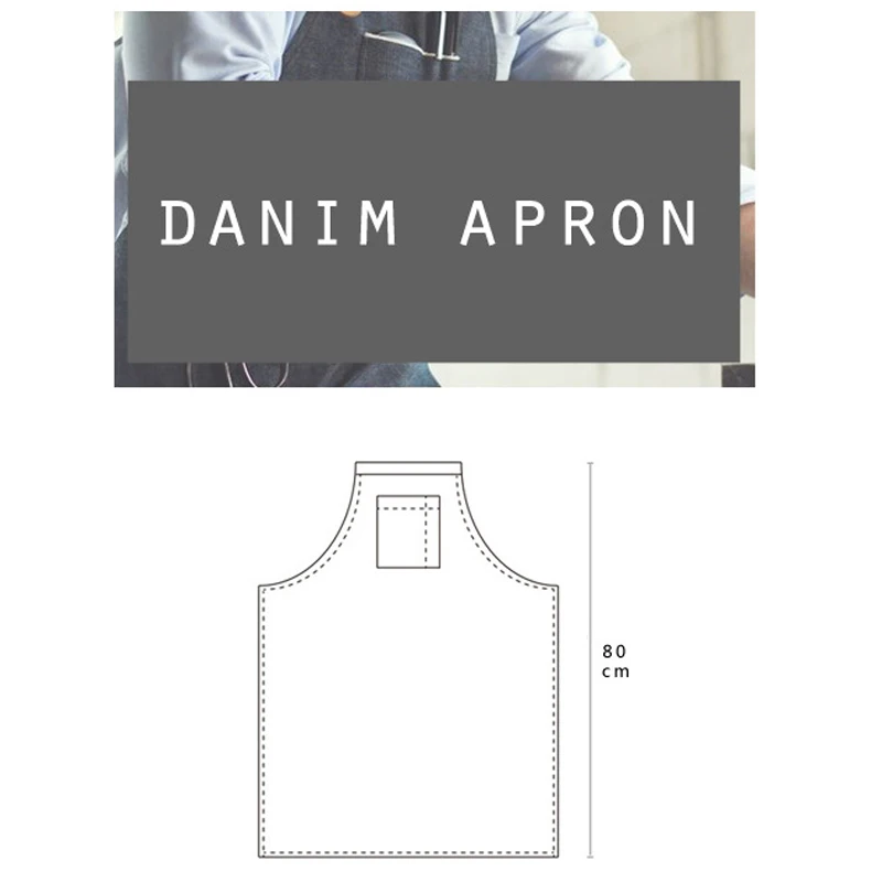 Новый Джинсовый ковбойский фартук для барбекю нагрудник на кожаных лямках