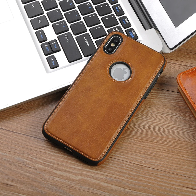 Кожаный чехол Tikitaka в стиле ретро для Iphone XS 6s 7 8 Plus, Противоударная задняя крышка, Мягкий ТПУ, деловой чехол для телефона, для Iphone XR XM