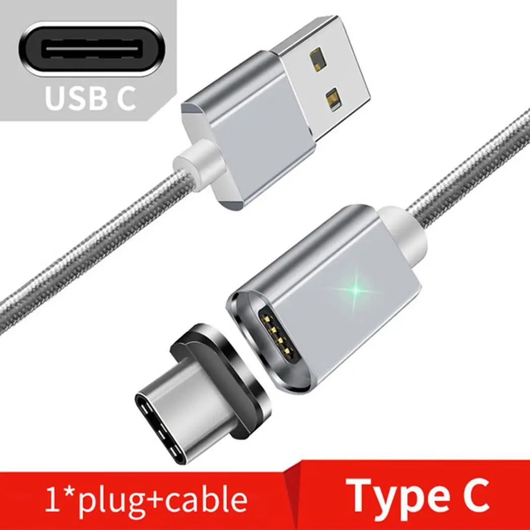 2 в 1 портативный usb интерфейс Магнитный зарядный кабель оплетка данных 5 В/3 А x