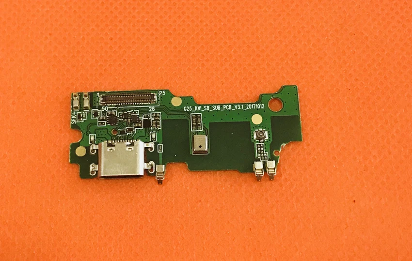 

Б/у оригинальная зарядная плата с USB-разъемом + микрофон для Umidigi S2 Lite MT6750T Octa Core Бесплатная доставка