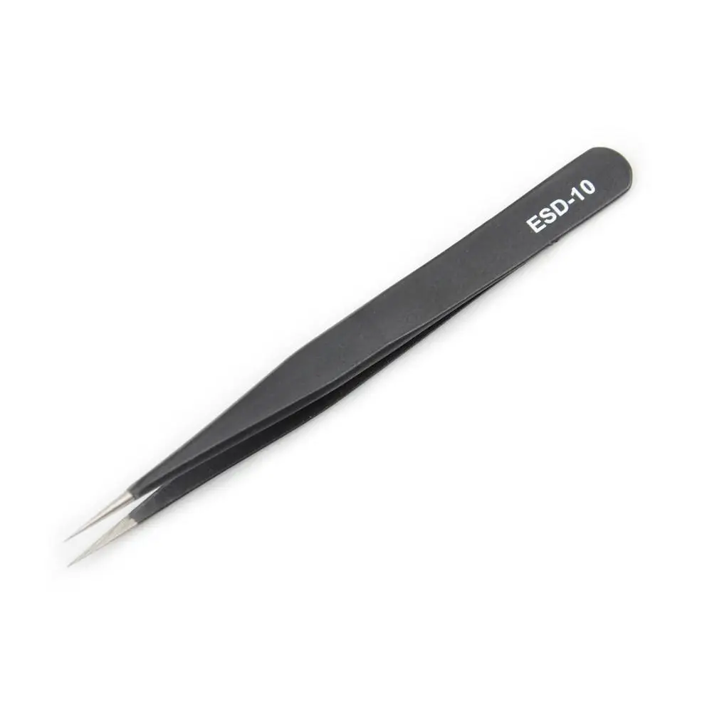 ESD-10 Нержавеющая сталь tweezers ушные ресницы прививка специальный тонкий острый маленький зажим Косметические Инструменты Профессиональный пинцет для бровей Многофункциональный - Цвет: ESD-10