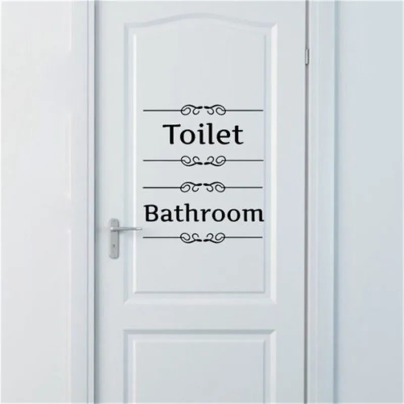 Виниловые наклейки на стену для ванной комнаты и туалета Съемное Сиденье | Дом