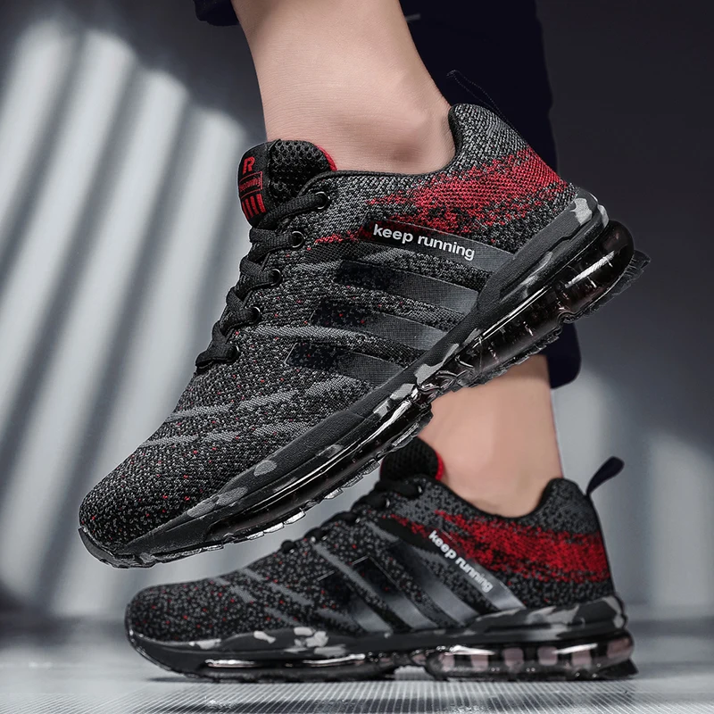 Мужские кроссовки на плоской подошве повседневные из сетчатого материала