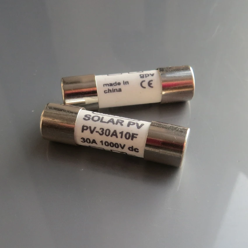 2 шт. x 30A 1000 в 10*38 мм PV солнечный предохранитель металлические сплавы для солнечной