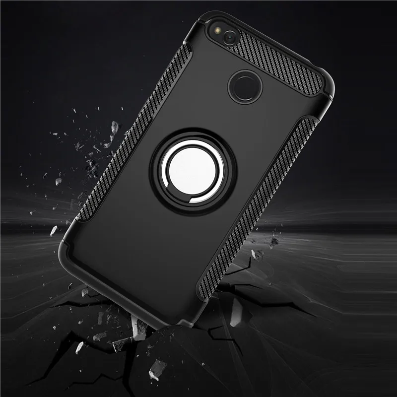 Чехол с кольцом Fecoprior Redmi4X для Xiaomi Redmi 4X автомобильный держатель задняя крышка на