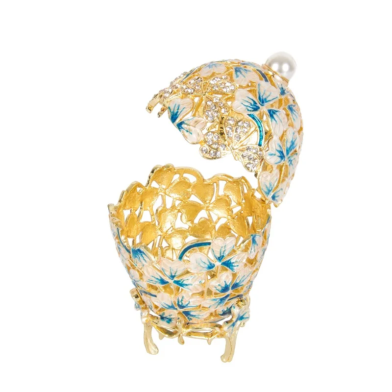 Бренд FABERGE EGG металлический материал ажурная картина с цветами ручная работа и