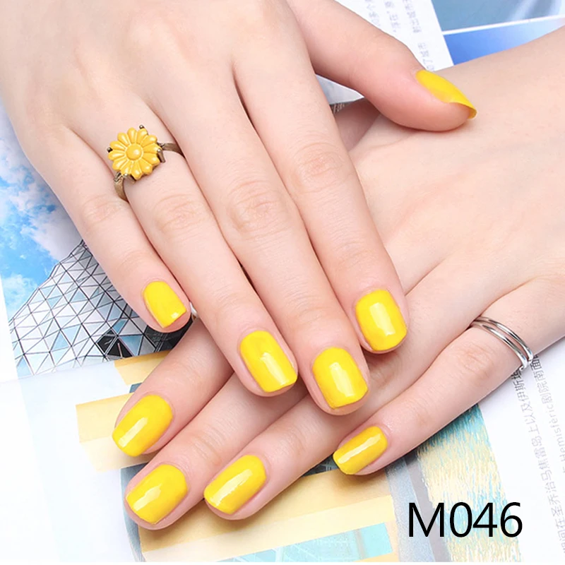 10 мл Яркий желтый Цвет гель лак для ногтей Светодиодная лампа долговечный