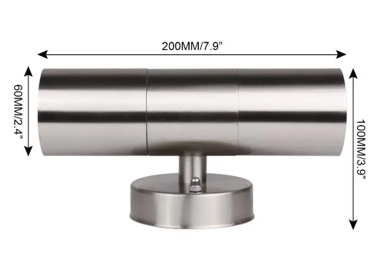 Водонепроницаемые светодиодсветодиодный Настенные светильники из нержавеющей