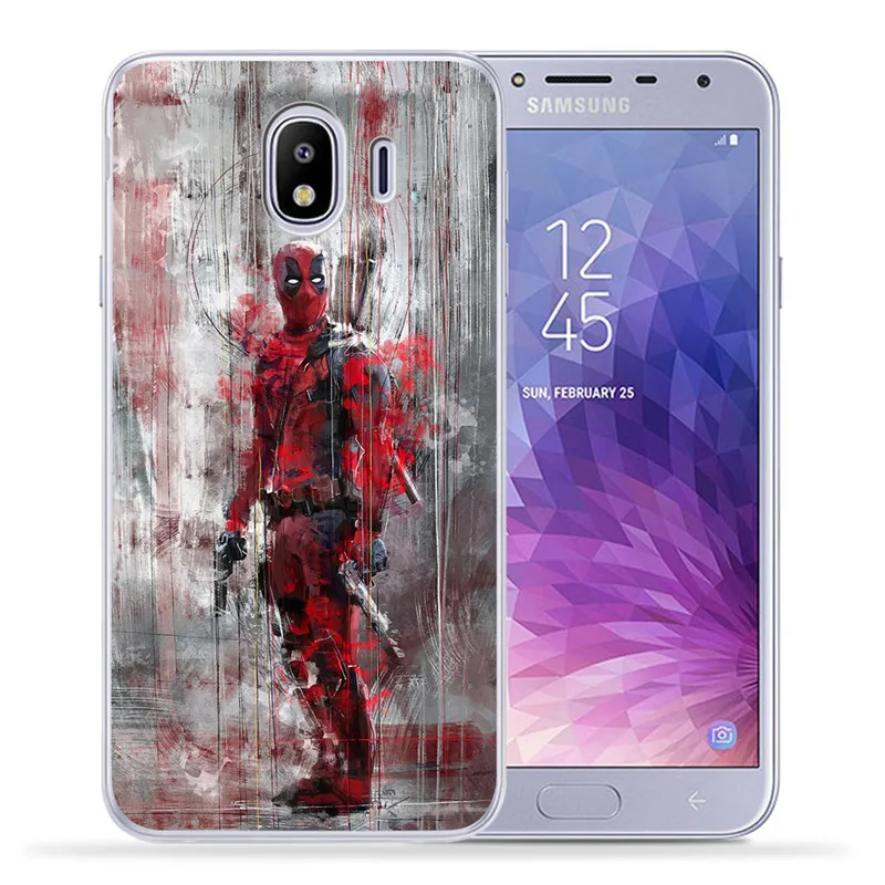 0139 Роскошный чехол Marvel с Мстителями для samsung Galaxy J3, J4, J5, J6, J7, J8 Plus,,,, J2 Prime, силиконовый чехол, Etui Deadpool - Цвет: 0139