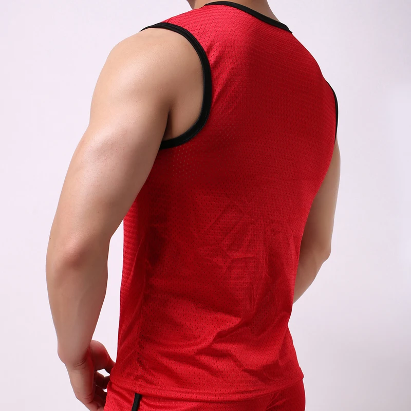 Летняя мужская майка для бега рубашка без рукавов тренажерного зала сексуальная