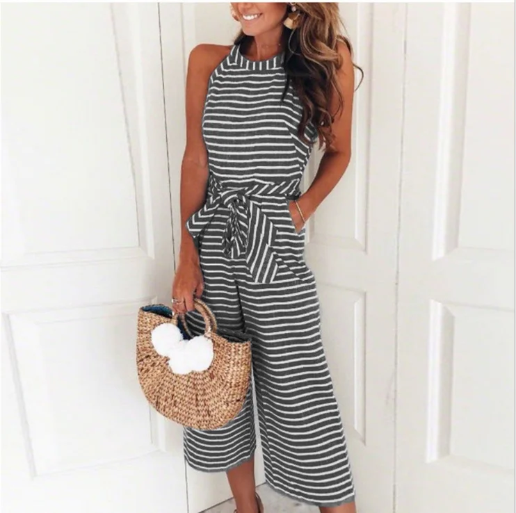 AVODOVAMA M женский комбинезон Полосатый Сексуальный Модный европейский и