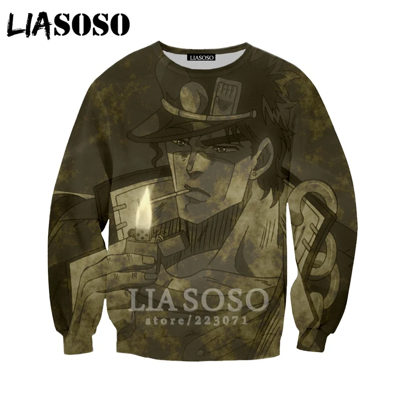 13 LIASOSO для Для мужчин Для женщин Леоне abbacchio толстовки 3D принт аниме JoJo невероятное приключение Толстовка пуловер с длинными рукавами и B051-07 - Цвет: 13
