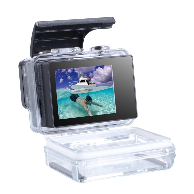 Аксессуары для GoPro, ЖК-экран, не сенсорный BacPac, ЖК-дисплей, монитор+ Расширенная задняя крышка для камеры GoPro Hero 4 3+ 3 Black