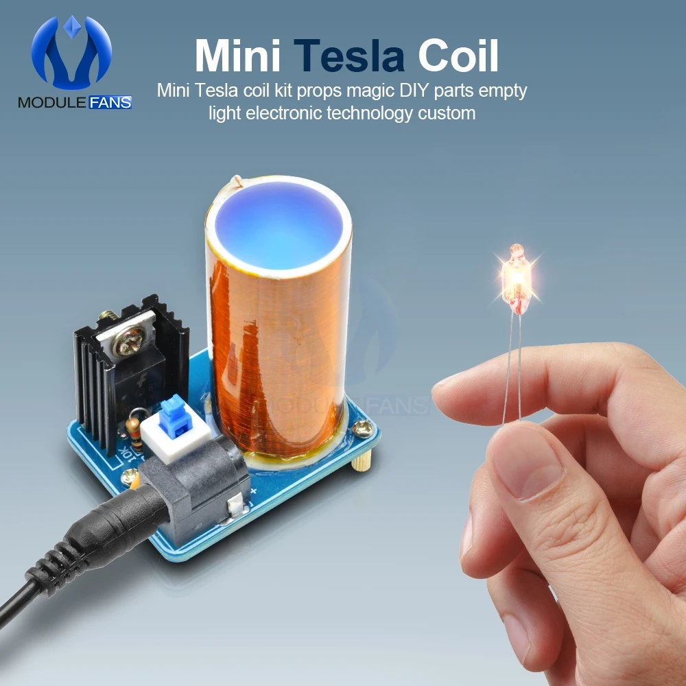 Mini Tesla Coil Diy Electronics Kit BD243 Module | Электронные компоненты и принадлежности