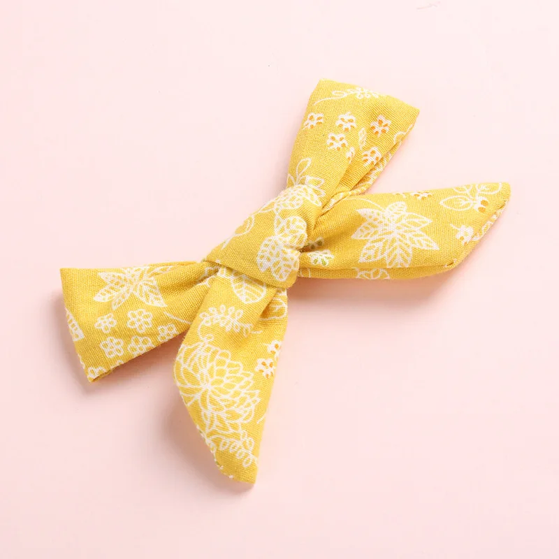 Floral 07 with Clip Весенне-летние заколки для волос или повязки на голову, украшенные цветами и бантом, Школьный бант для волос для девочек, заколки для девочек, аксессуары для волос, реквизит для фотосессии - Цвет: Floral 07 with Clip
