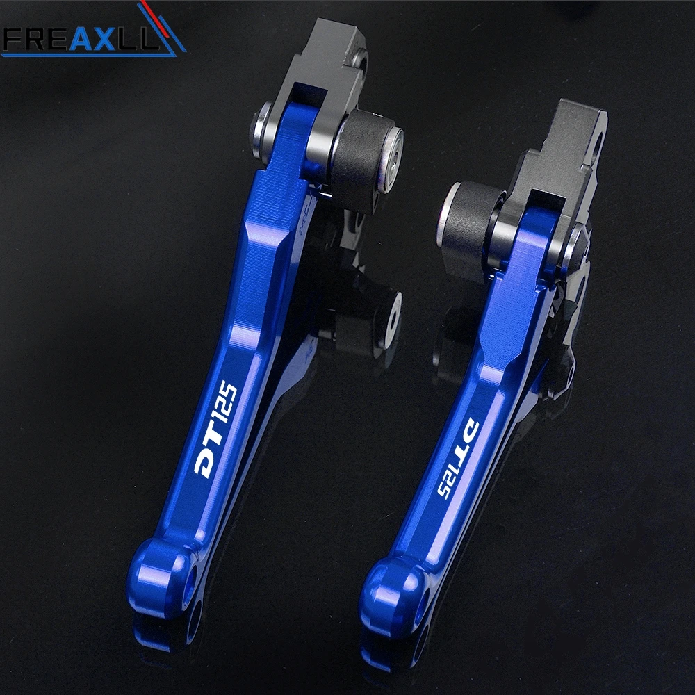 DT125 Blue Для Yamaha DT125 DT 125 1987-2005 Мотоцикл с ЧПУ алюминиевые рычаги мотоцикл Pivot Dirt Bike Тормозные ручки сцепления Рычаги - Цвет: DT125 Blue