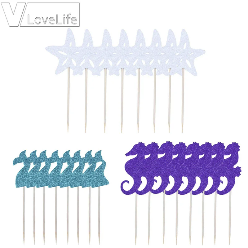 24 шт. вечерние детские украшения товары для дня рождения детей душа кексов торта