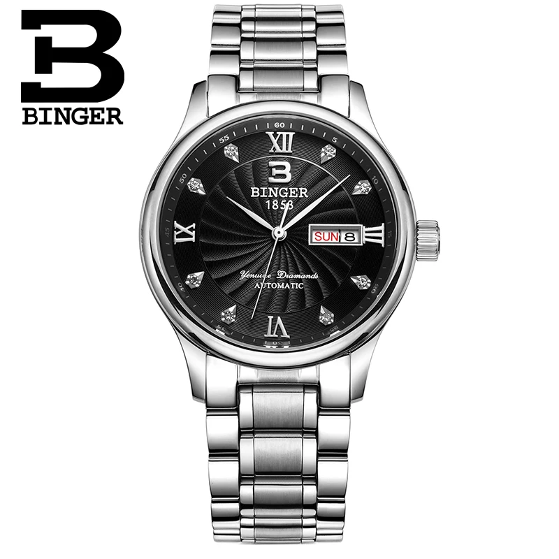 Мужские наручные часы B603B люксовый бренд светящиеся кварцевые полностью