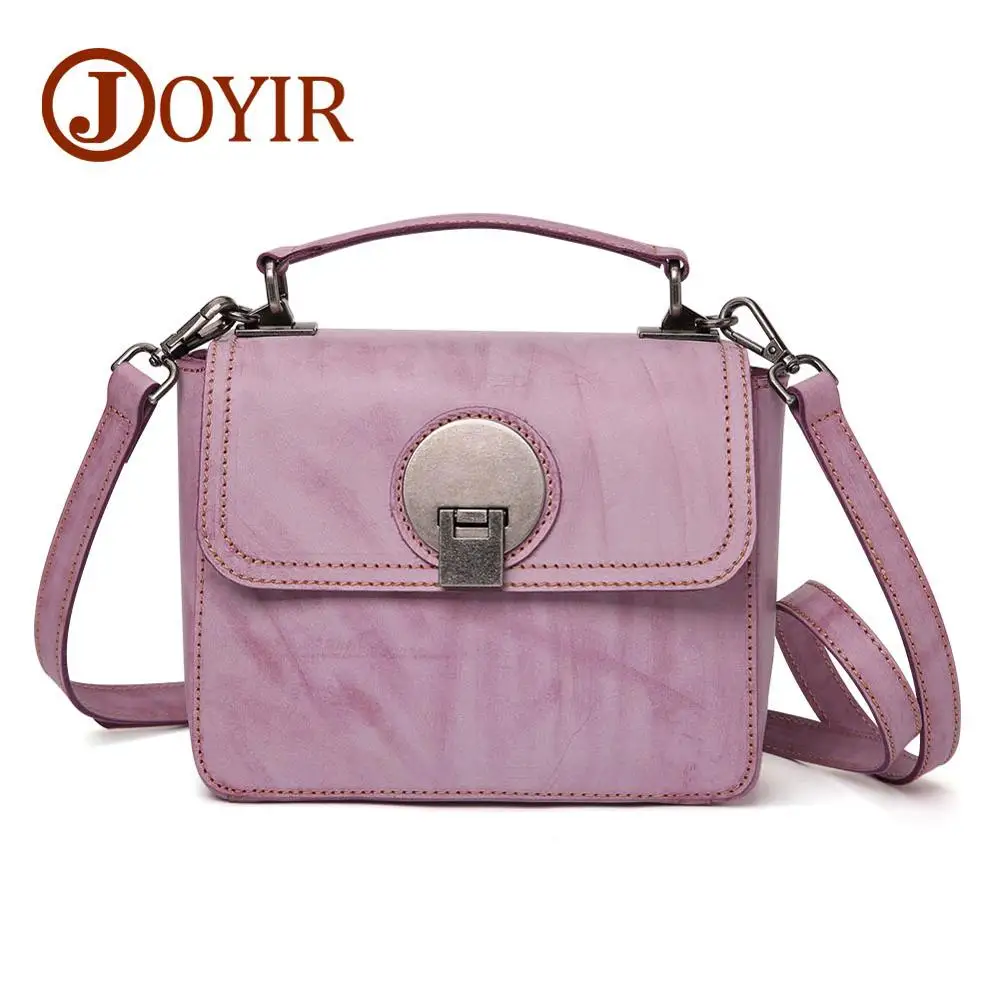 Purple crossboby bag JOYIR Для женщин сумка через плечо из натуральной кожи сумки для Для женщин модные сумки через плечо сумки Для женщин Menssenger сумка Bolsas Feminina 81 - Цвет: Purple crossboby bag