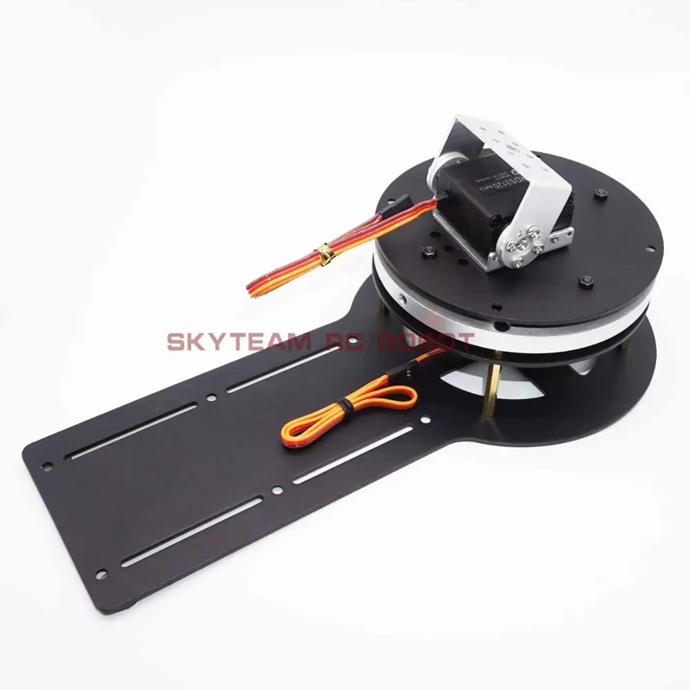 OPTION-B(NO SERVO) DIY DSS 2DOF Вращающийся Поворотный робот рука Базовая платформа 20 кг цифровой сервопривод FPV Дрон трек земля антенны станции - Цвет: OPTION-B(NO SERVO)