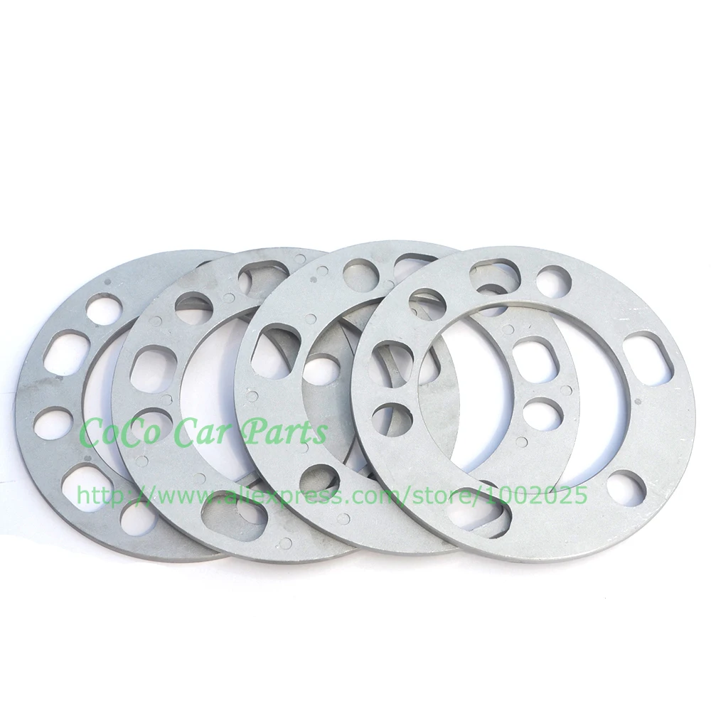 4 шт. Универсальный Литые алюминиевые колесные проставки прокладки тарелки 6 мм ET
