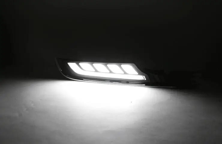 СВЕТОДИОДНЫЙ DRL Дневной ходовой светильник автомобильные аксессуары ABS 12 В противотуманная фара крышка для Фольксваген Гольф 7 2013